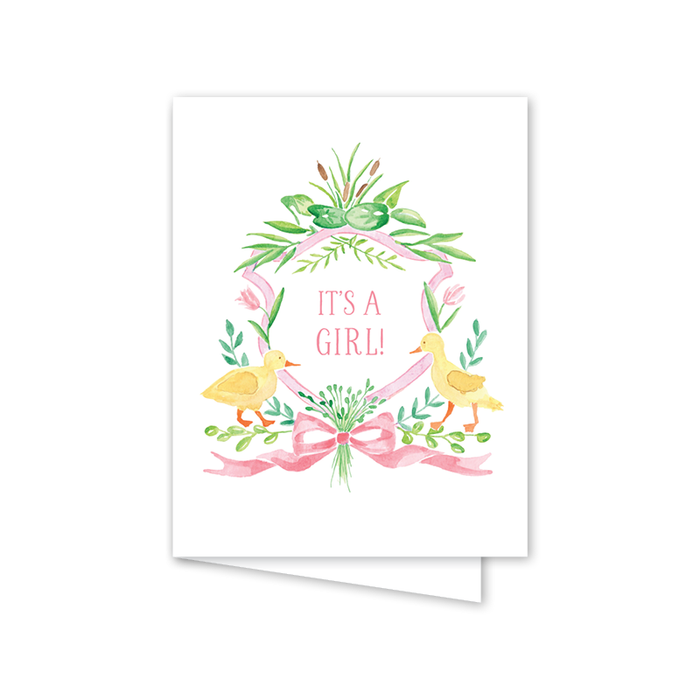 Little Duckling Pink Card: Single Card