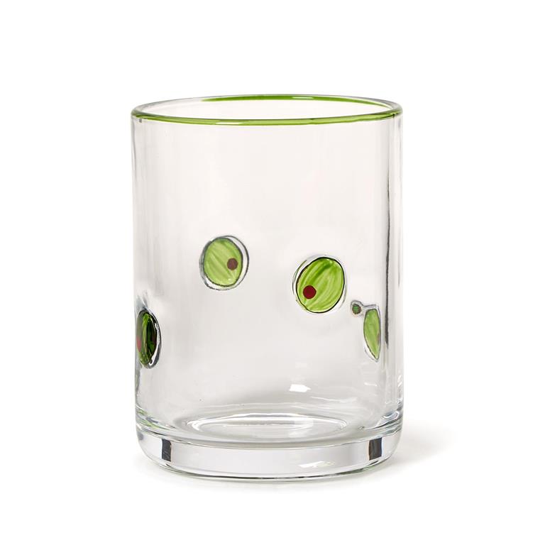 Martini Olive Icon Glass