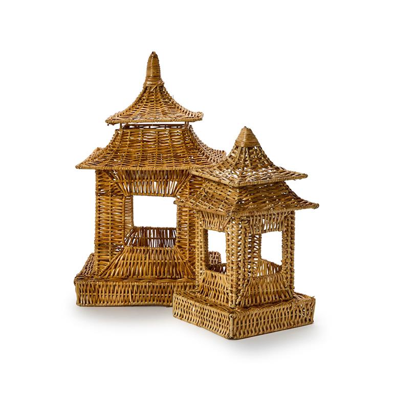 Large Rattan Pagoda Lantern