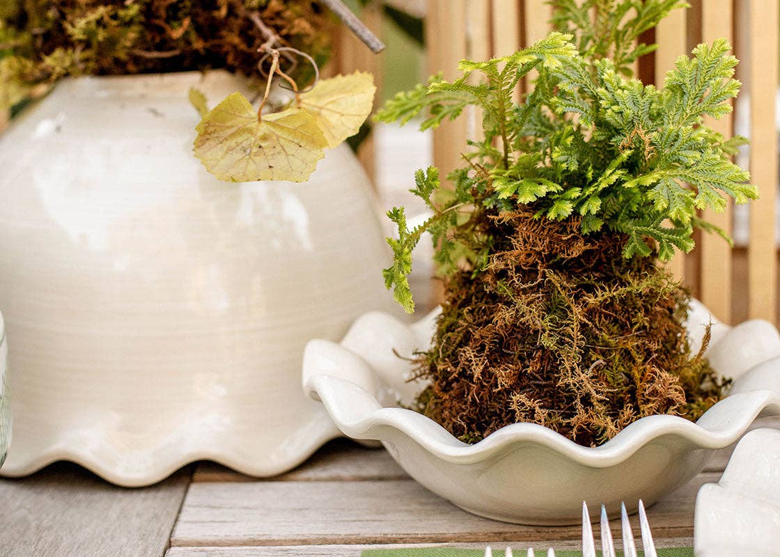 Signature White Ruffle Flare Small Bowl
