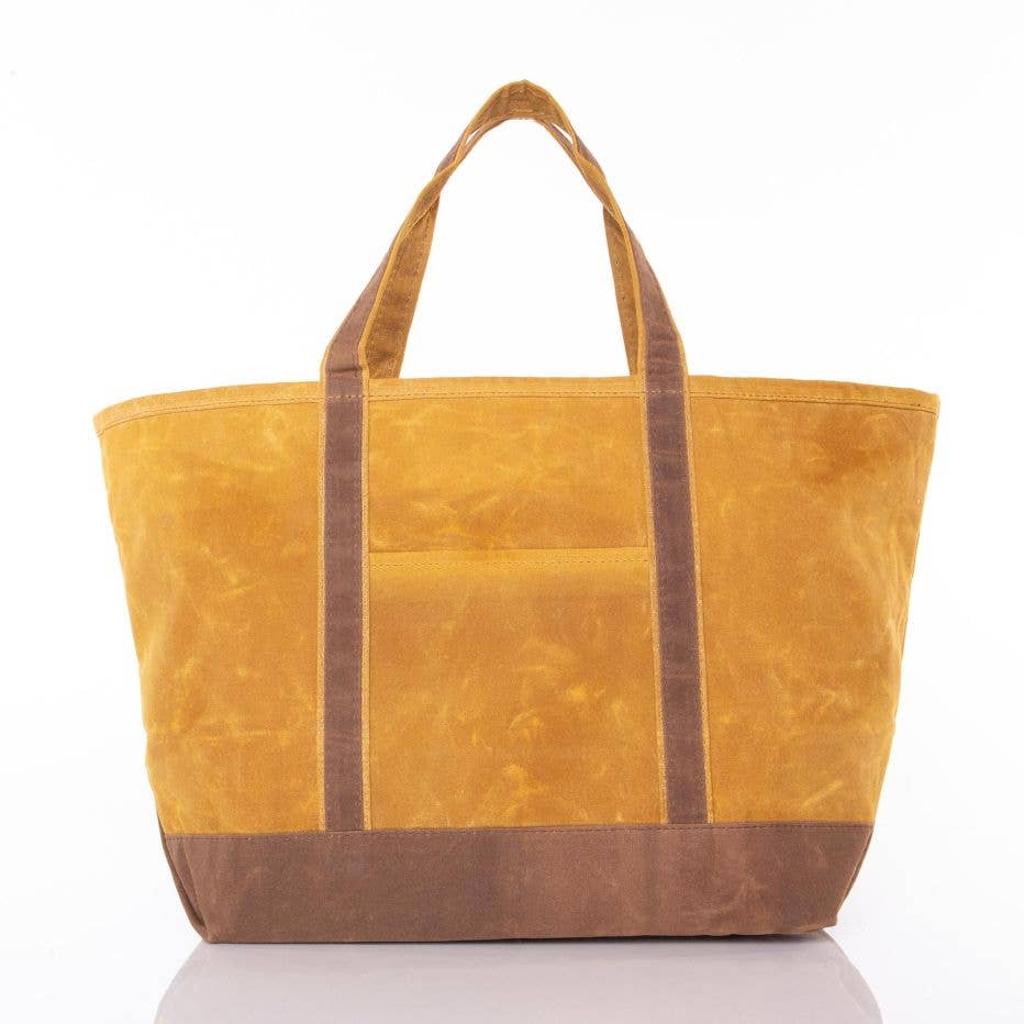 Waxed Large Classic Tote: Slate