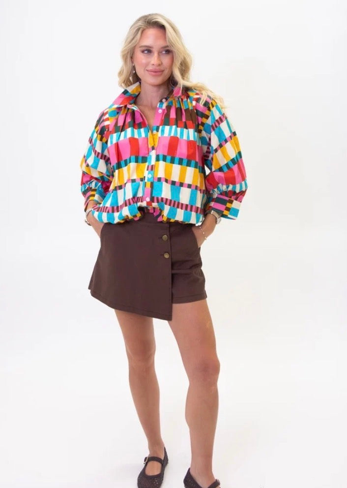 Multi Color Bubble Top