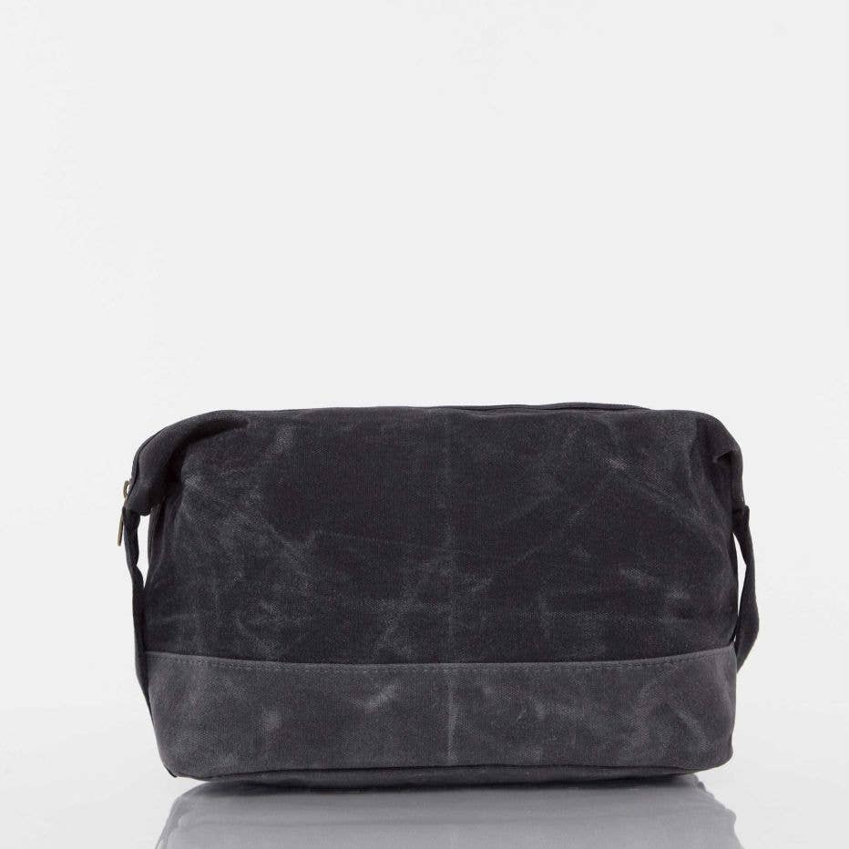 Waxed Dopp Kit: Olive