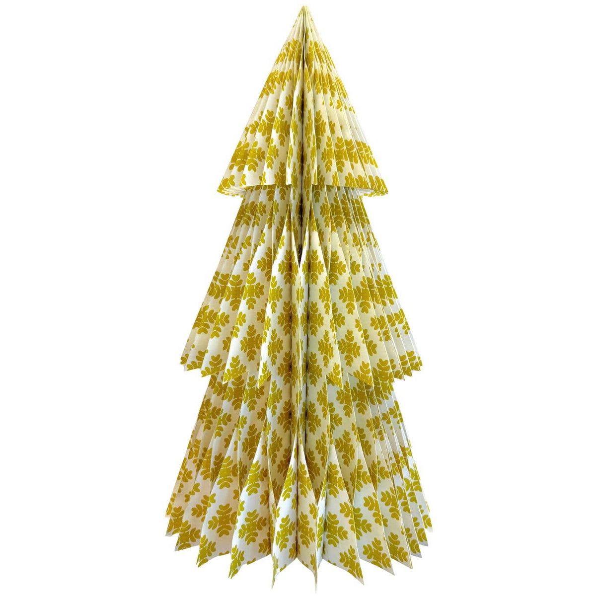 Brushstrokes Citrine 18" 3 Tier Honeycomb Christmas Tree: One Size (18" Tall)