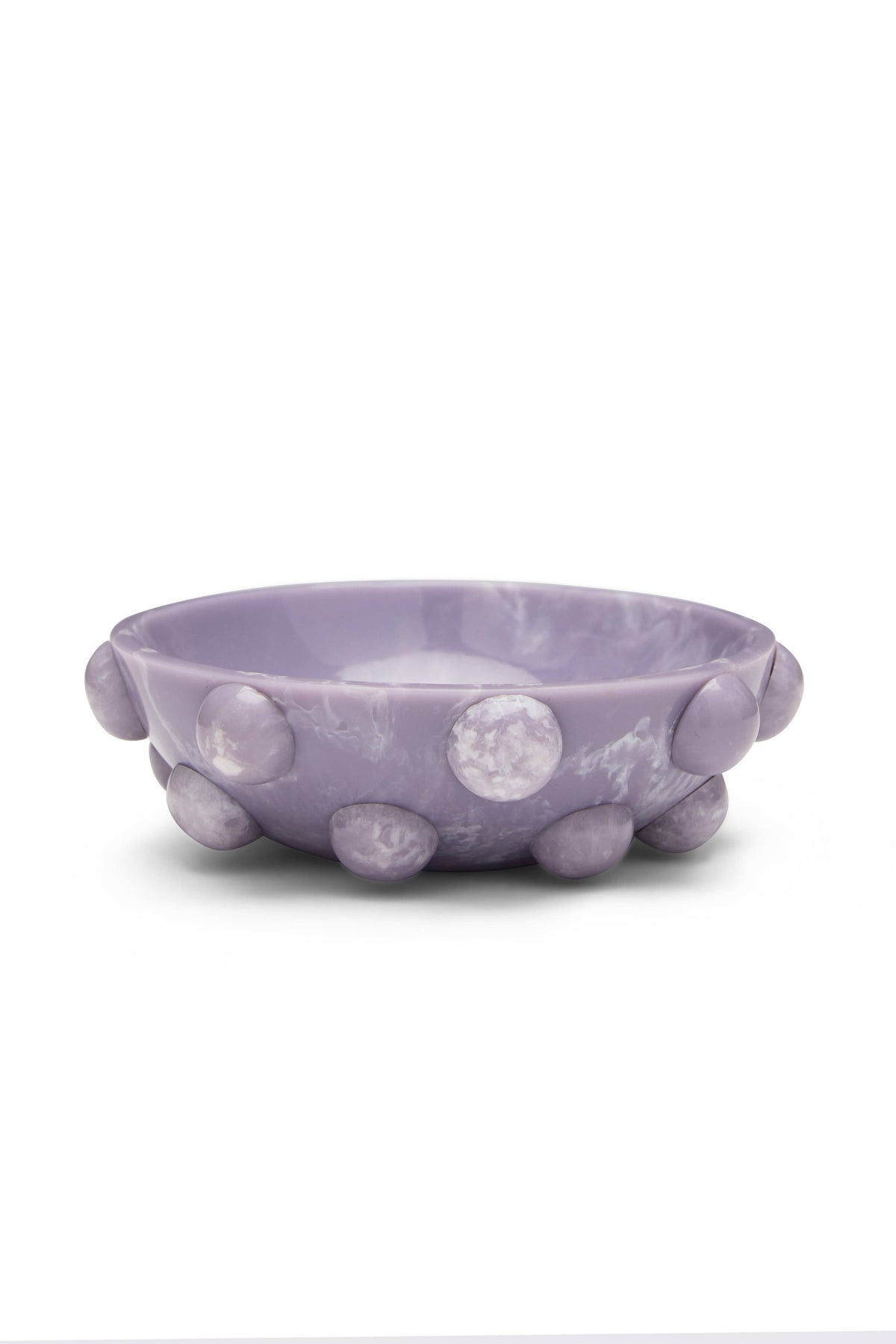 White Hobnail Resin Dish
