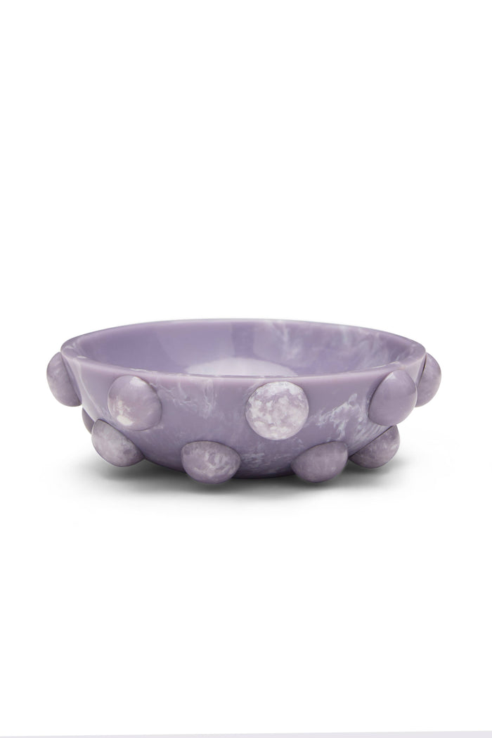 White Hobnail Resin Dish