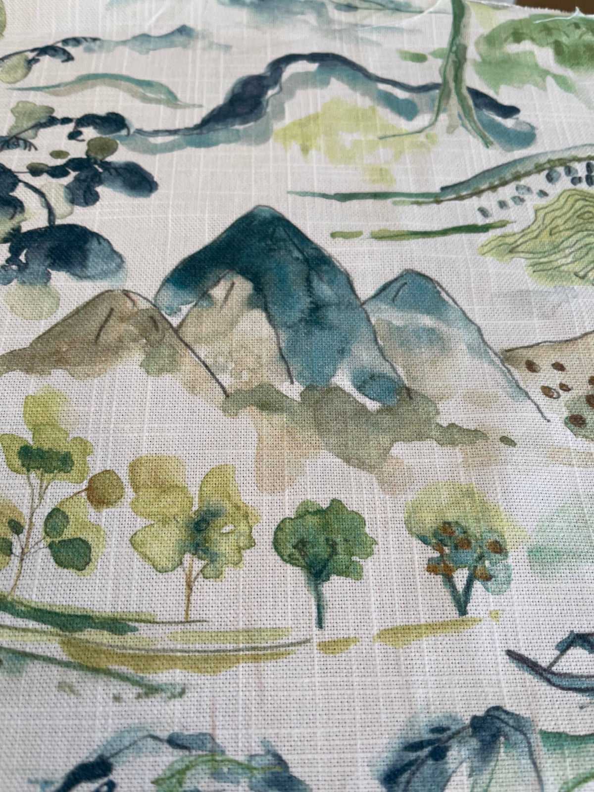 Watercolor Skies 22”x22” Down Pillow