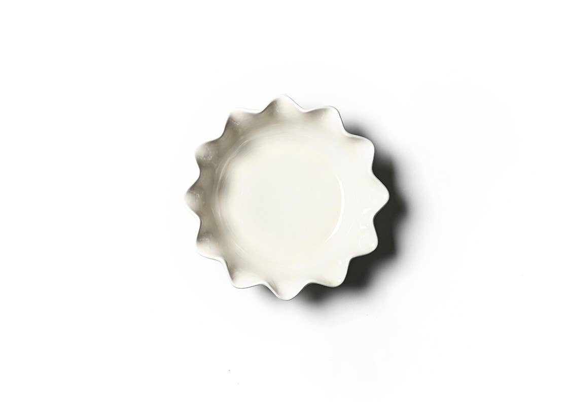 Signature White Ruffle Entree Bowl
