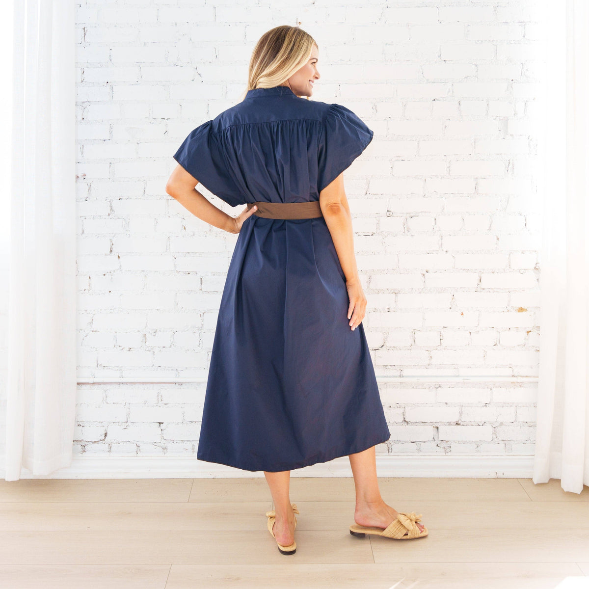 Caryn Lawn Cassie Dress Navy