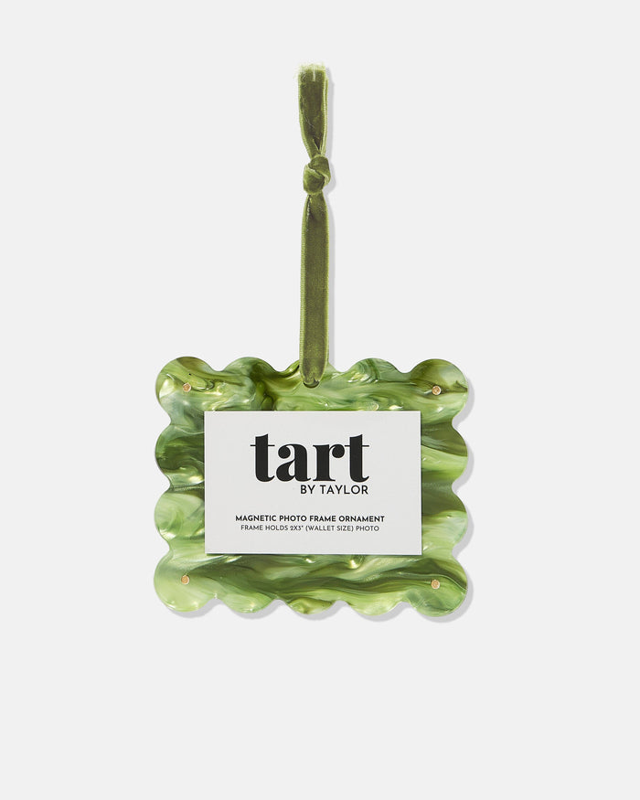 Green Marbled Frame Ornament