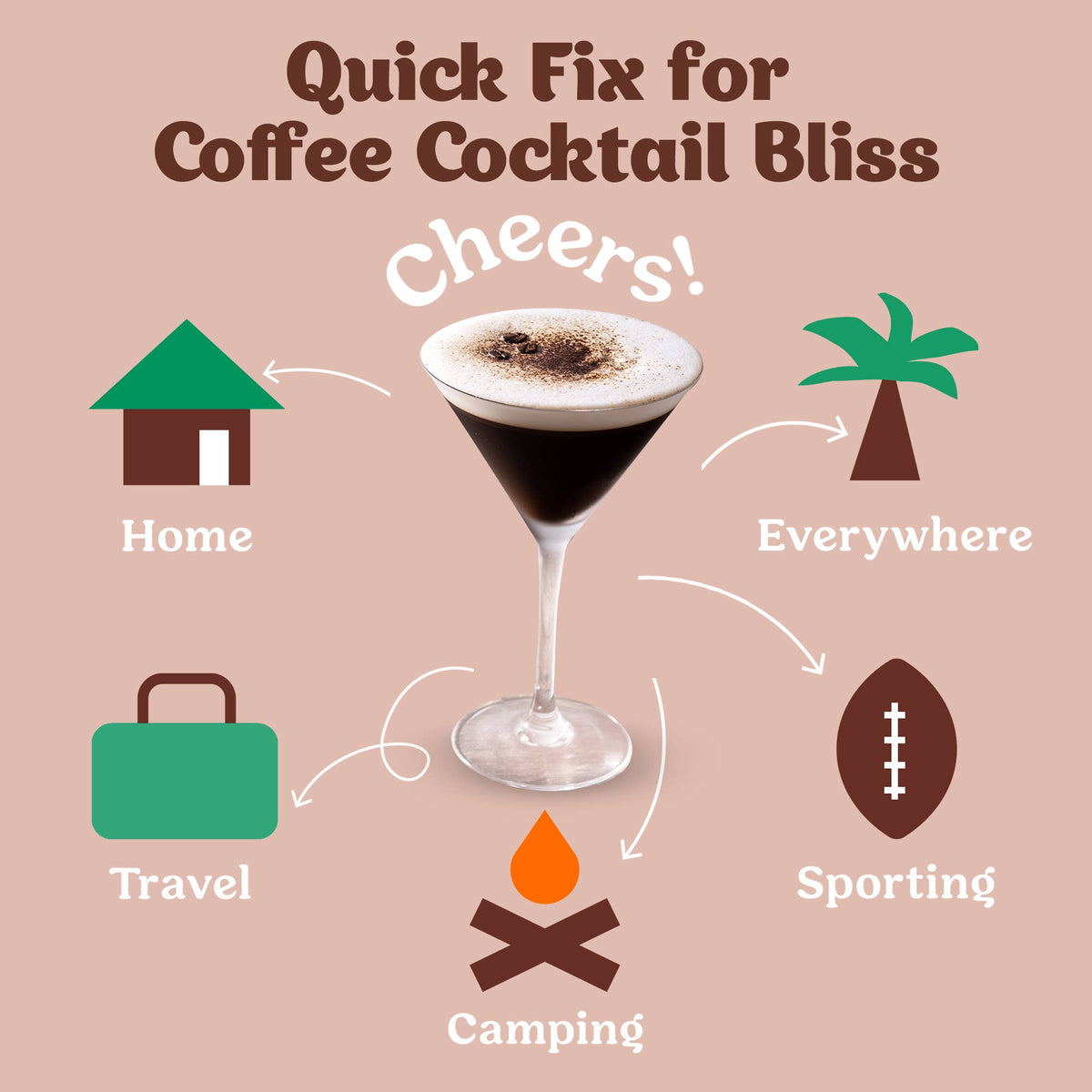 Single Packet Espresso Martini Mixer
