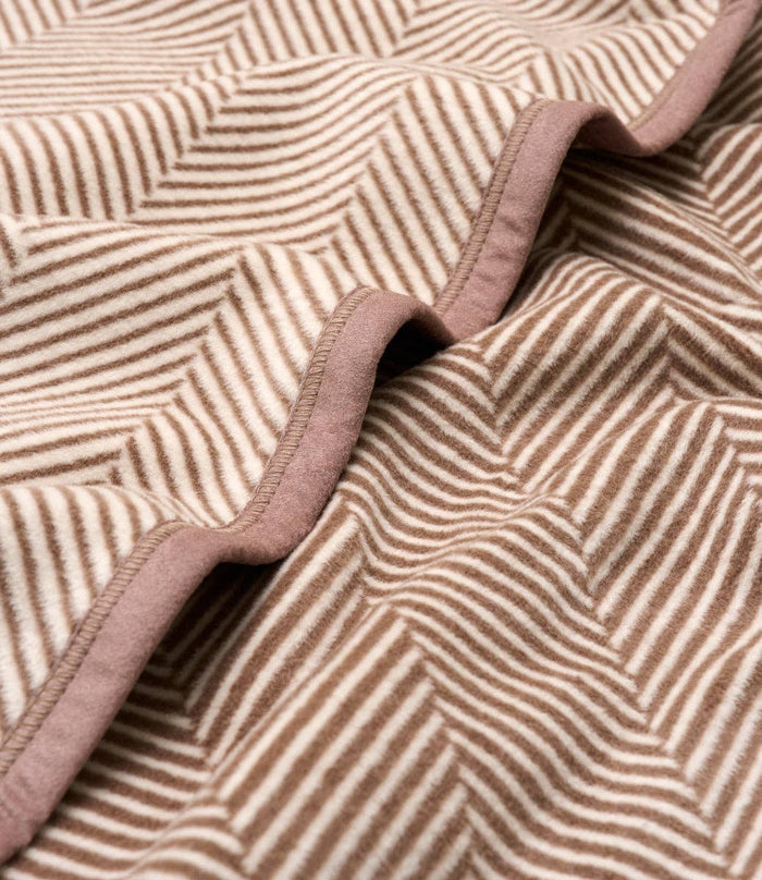 Harborview Herringbone Sepia Blanket: Original