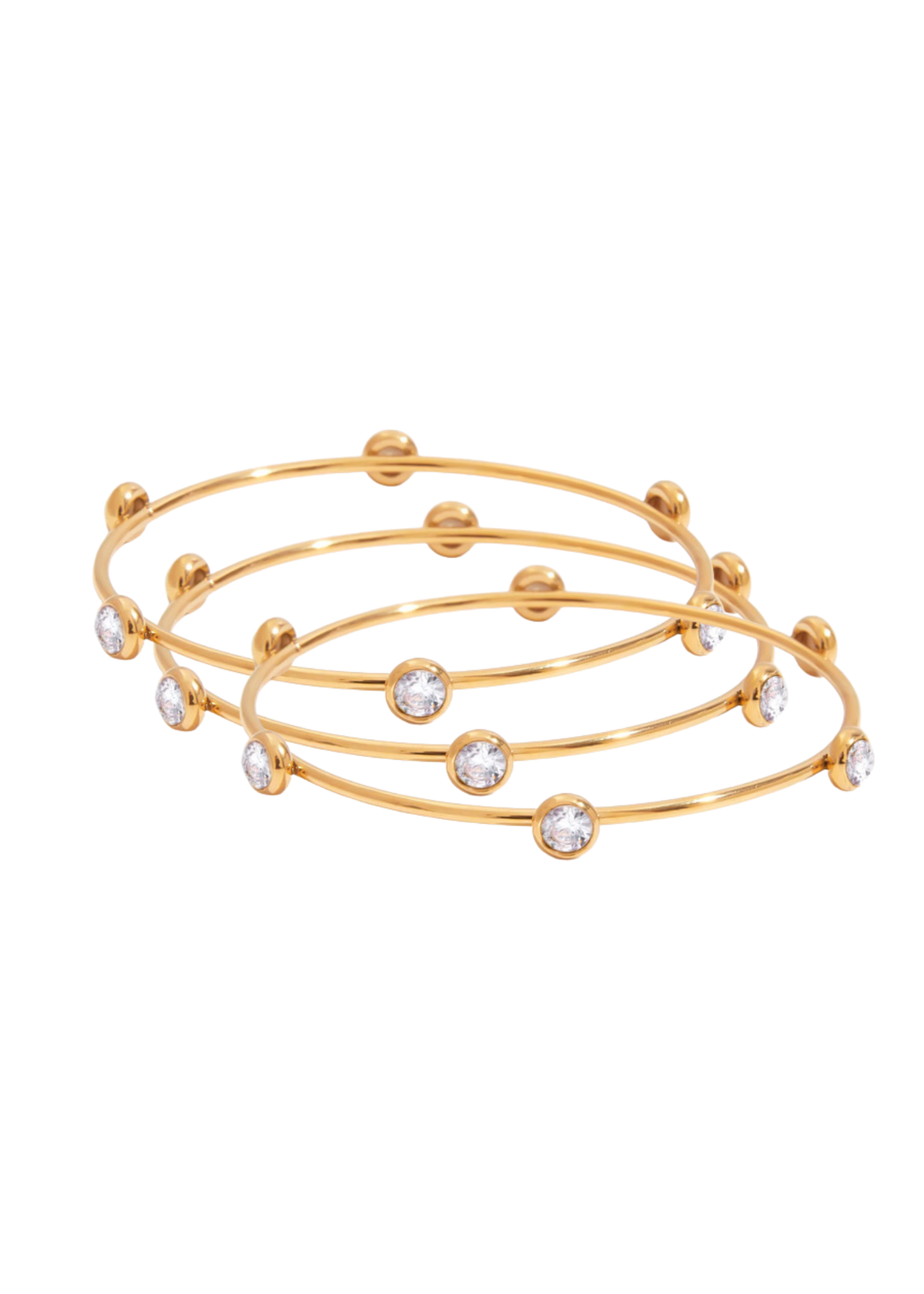 Shay Bracelet Trio Set Pave