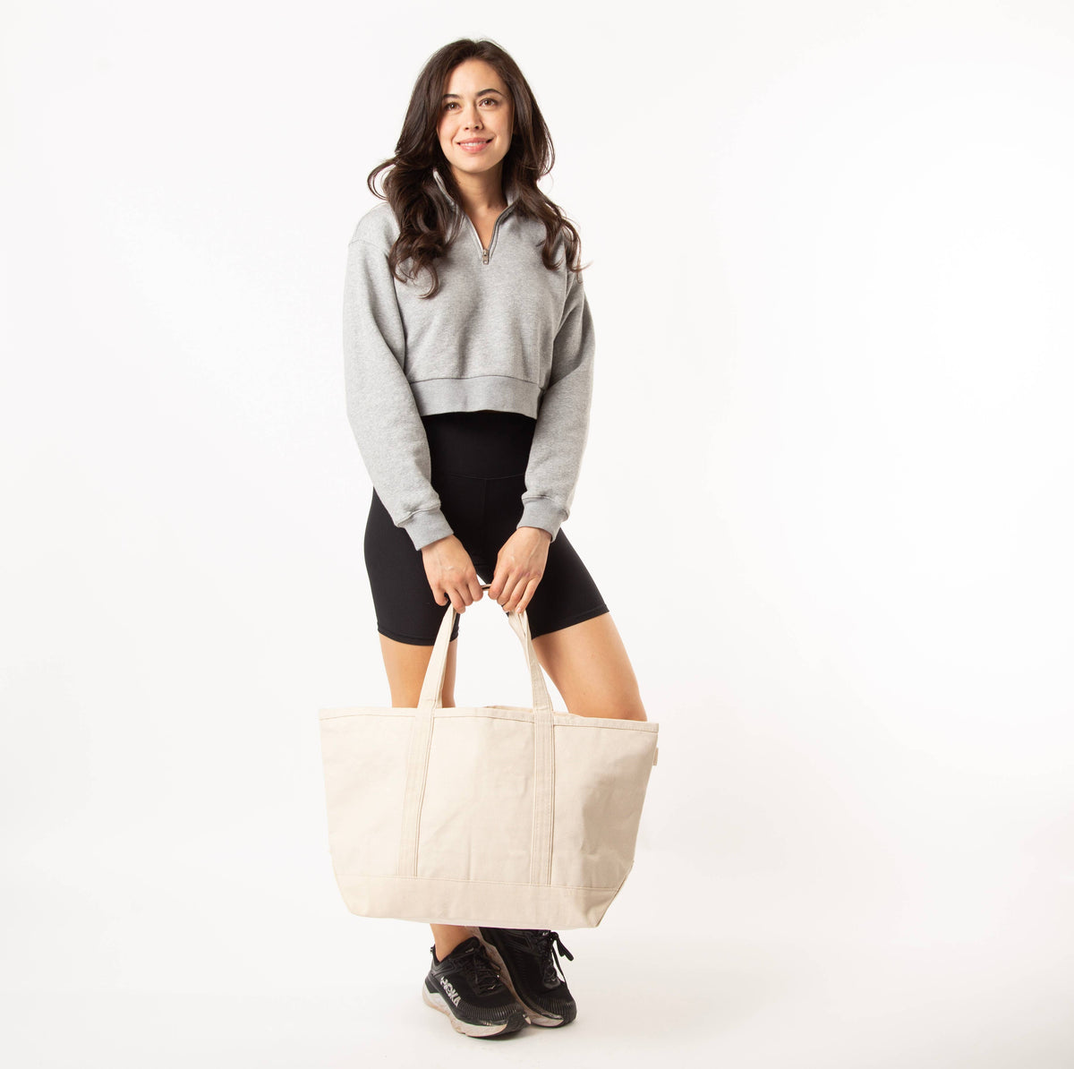 Large Classic Tote: Brown
