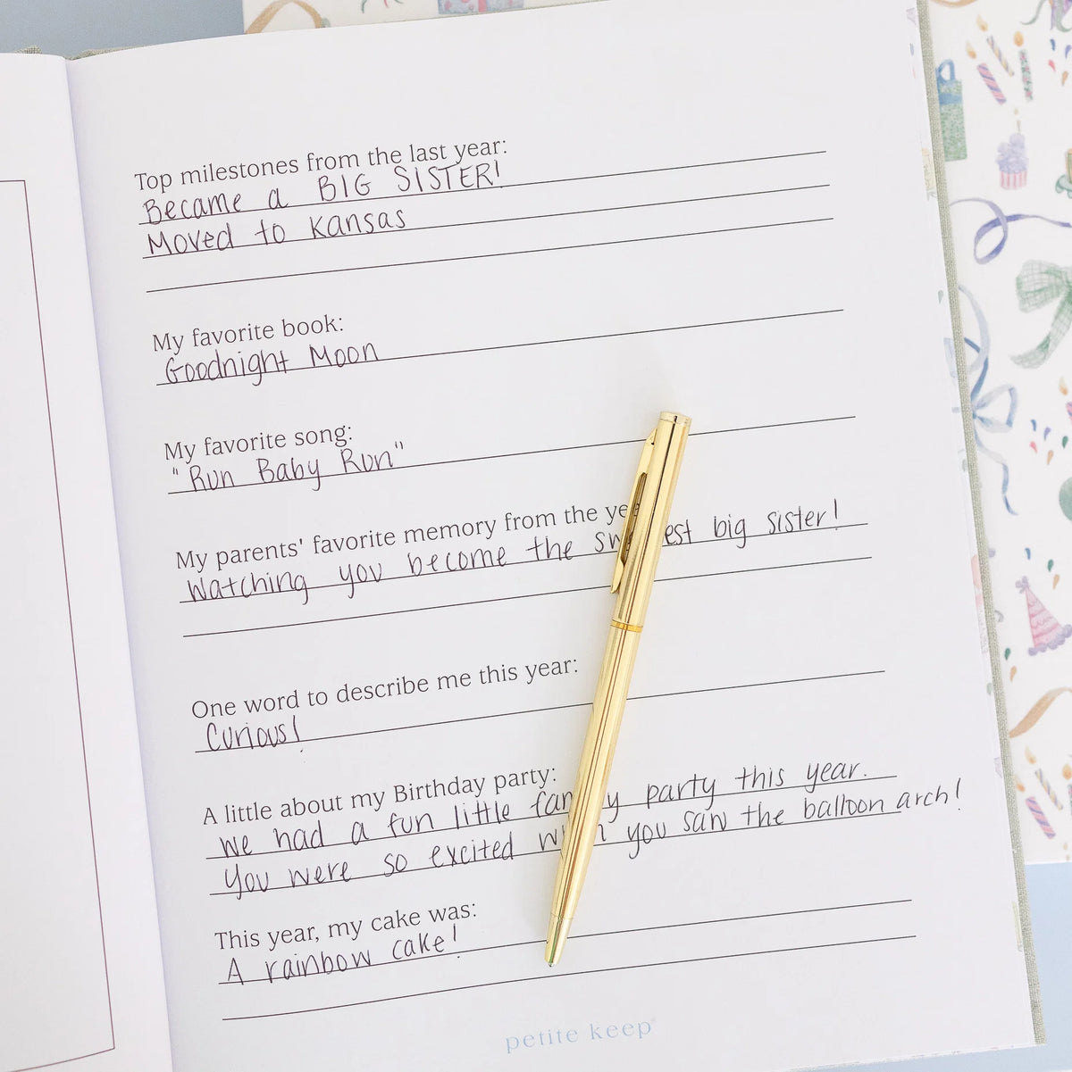 Petite Keep Birthday Memories Book