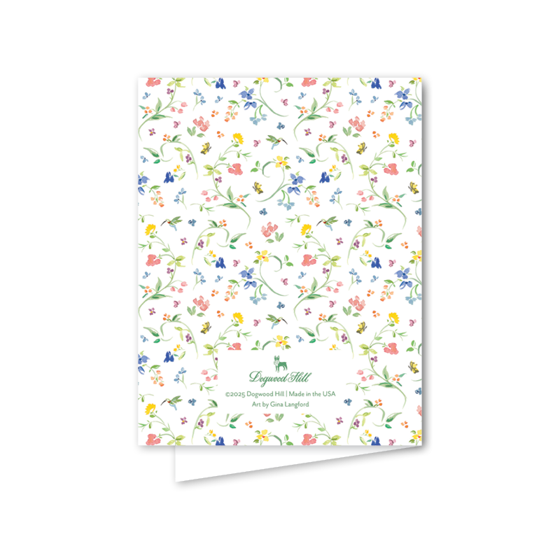 Hummingbird Wedding: Single Card