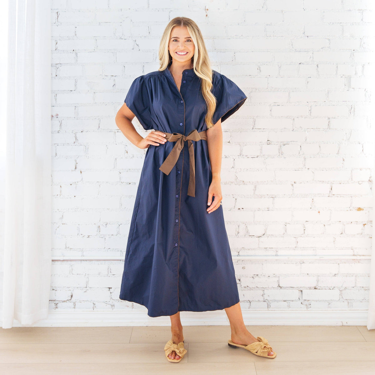 Caryn Lawn Cassie Dress Navy