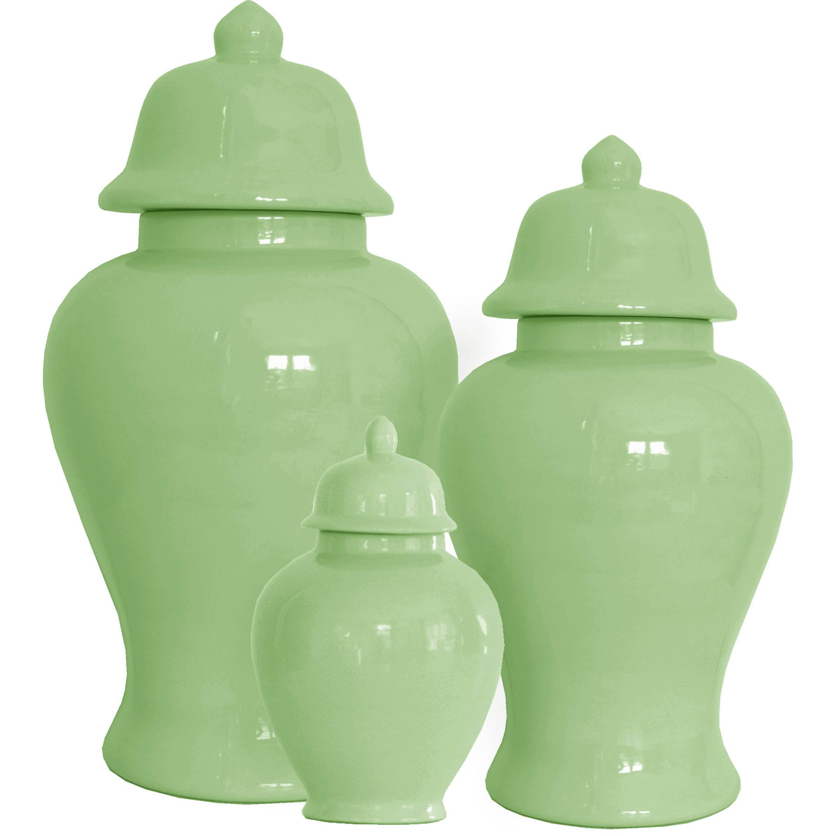 Cabbage Patch Green Ginger Jars: Small