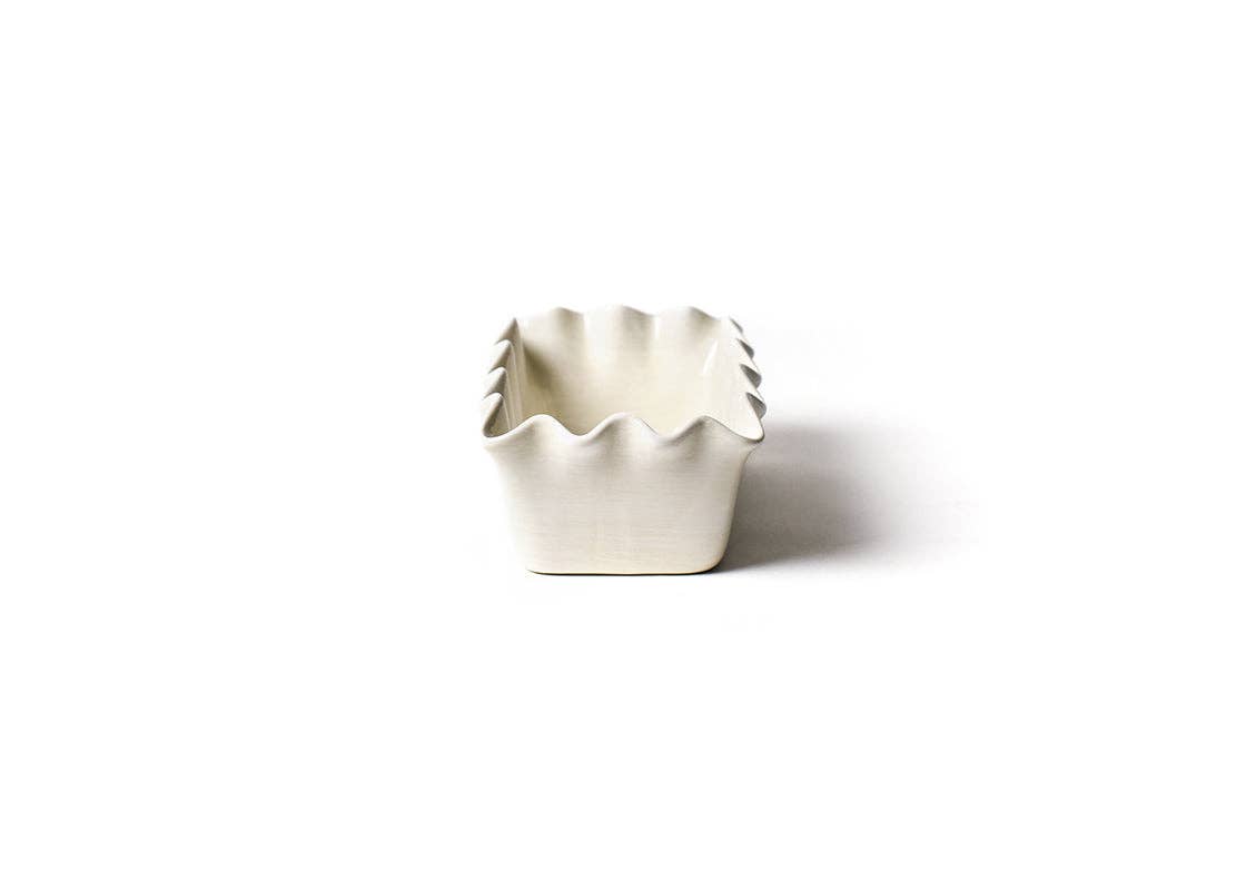 Signature White Ruffle Loaf Pan