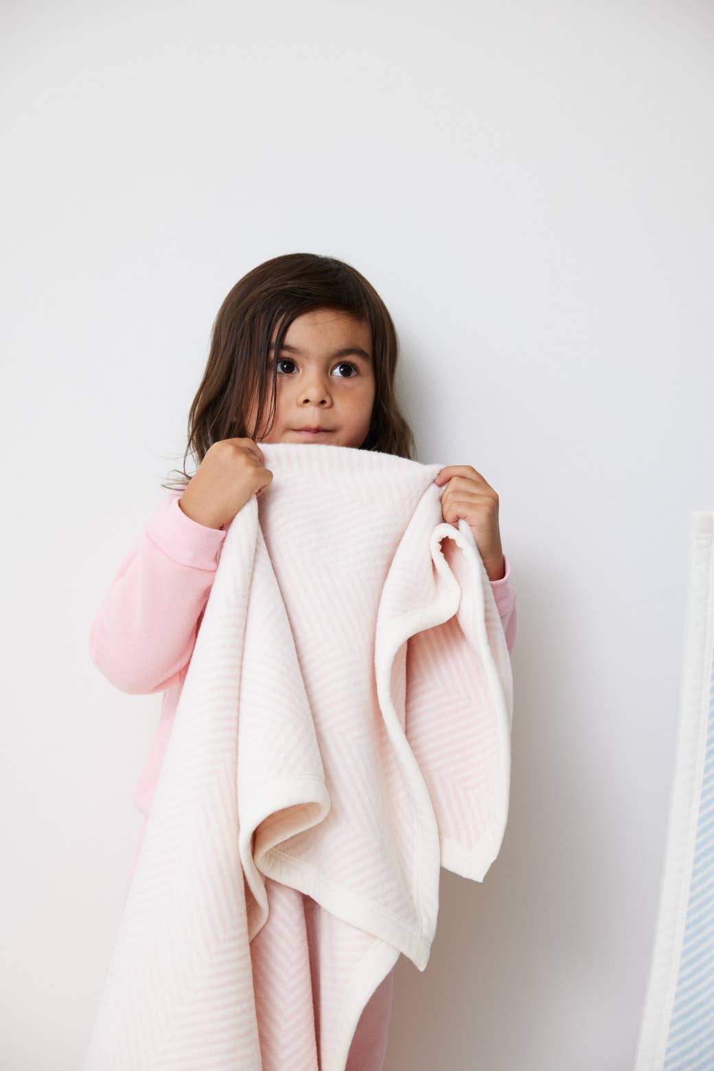 Mini Harborview Herringbone Ballet Pink Chappy Wrap