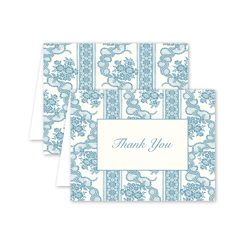 Raleigh Floral Thank You: Single Card