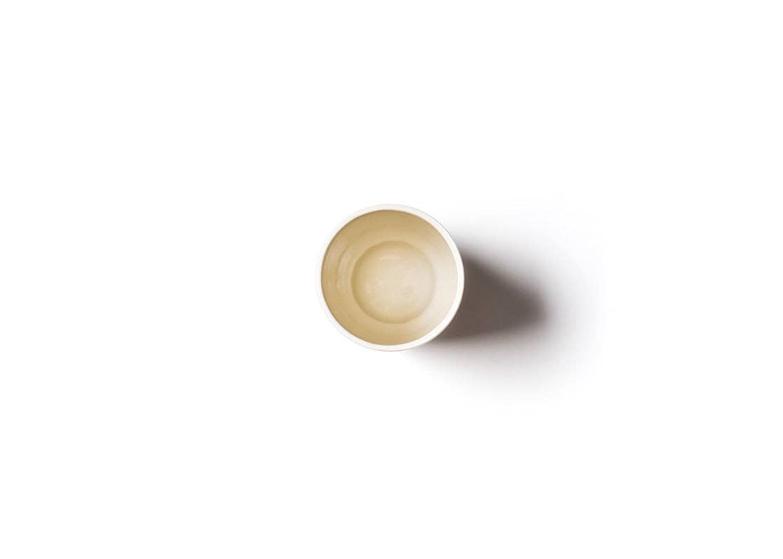 Signature White Medium Cylinder Vase with Knobbed Foot