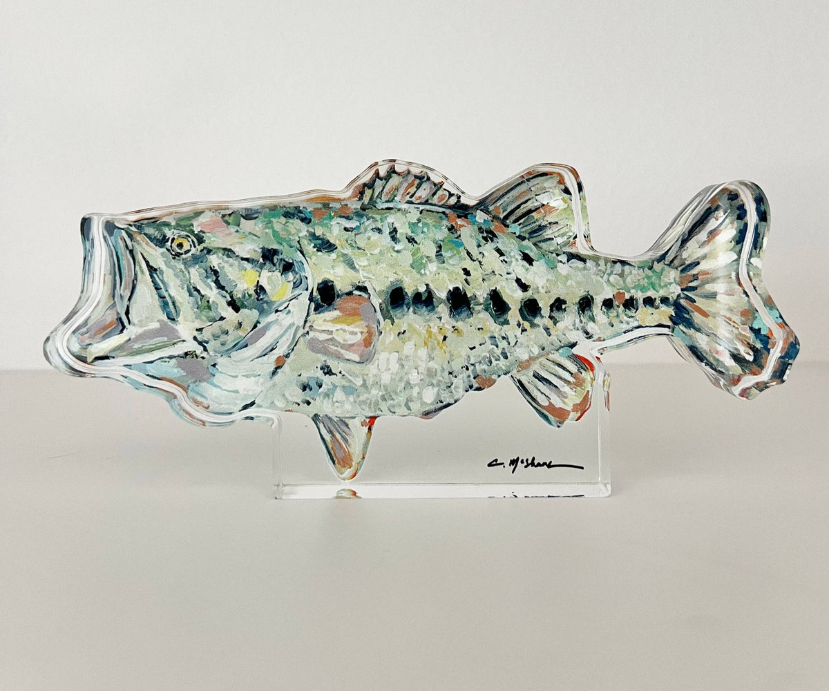 "Gone Fishin" Bass Large Acrylic