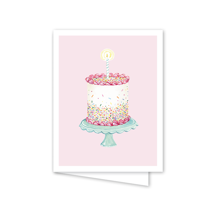 Funfetti Pink Cake: Single Card