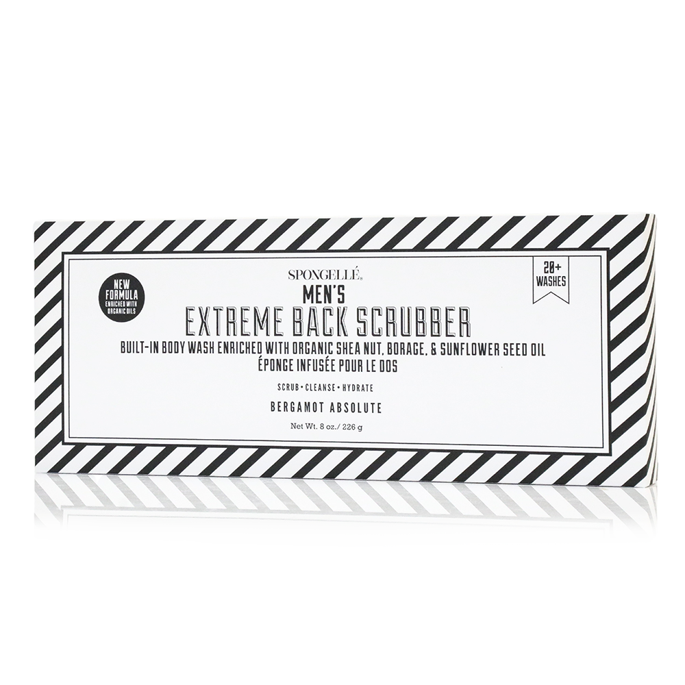 Men's Body Wash Infused Back Scrubber