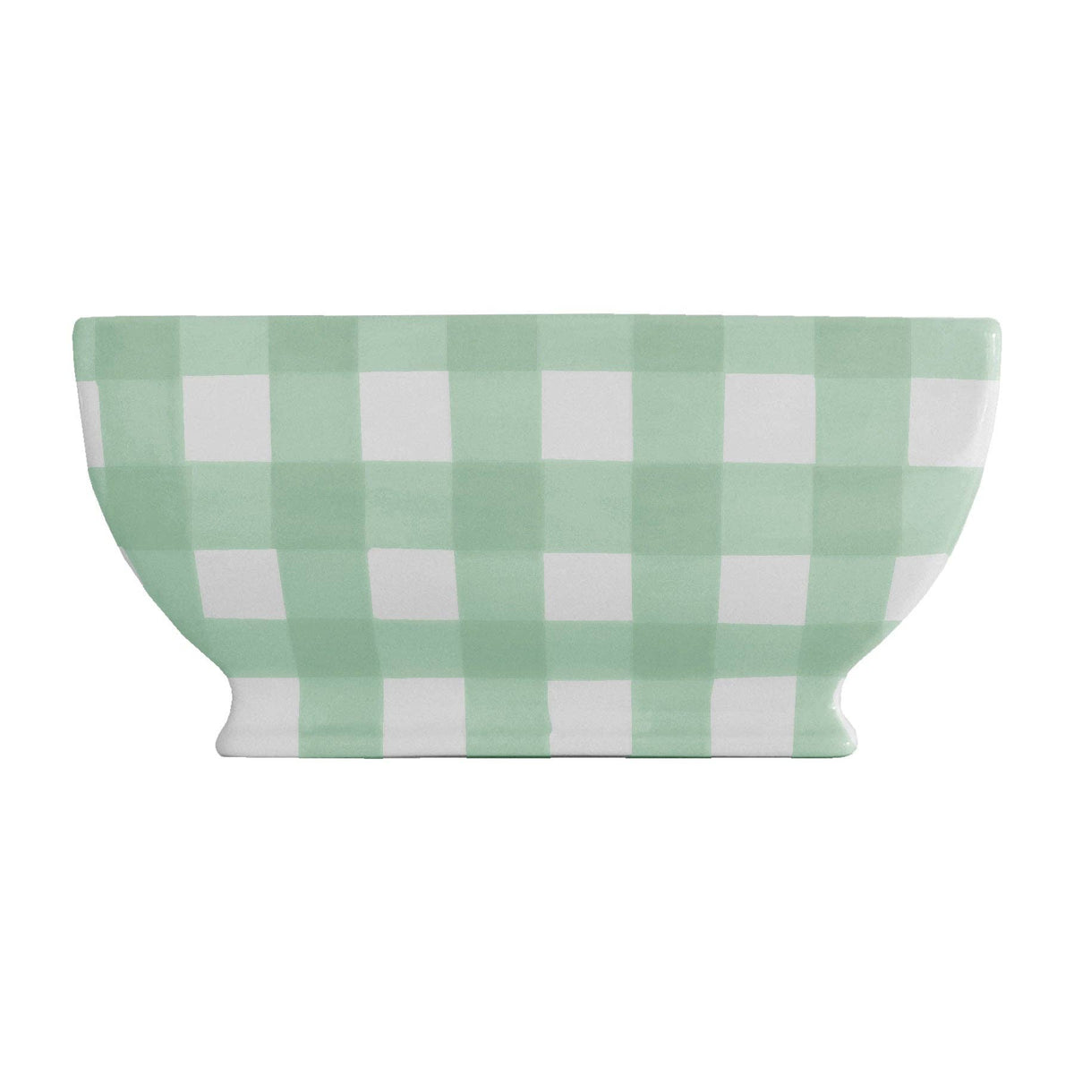 Pink Gingham Planter