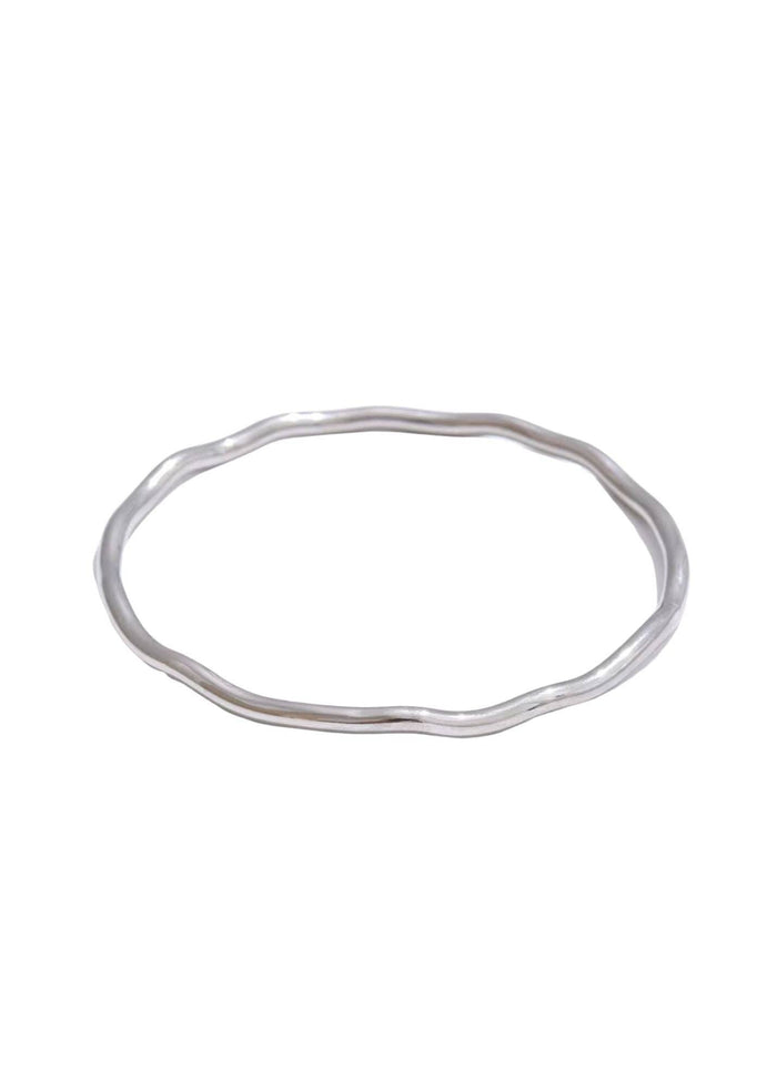 Halo Gold Bangle Bracelet: Gold