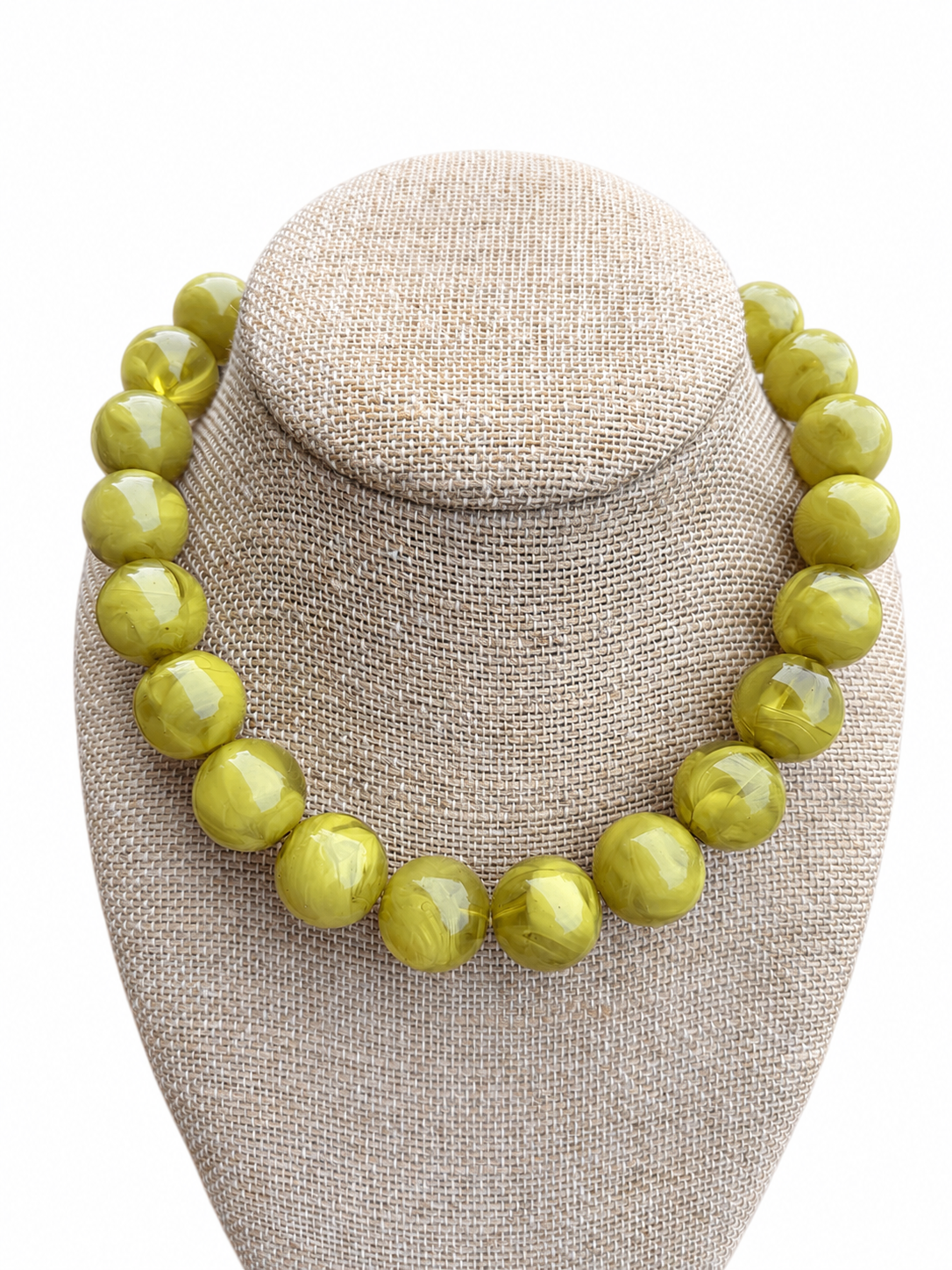 Chartreuse Bauble Necklace