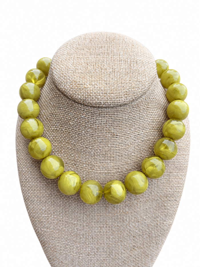 Chartreuse Bauble Necklace