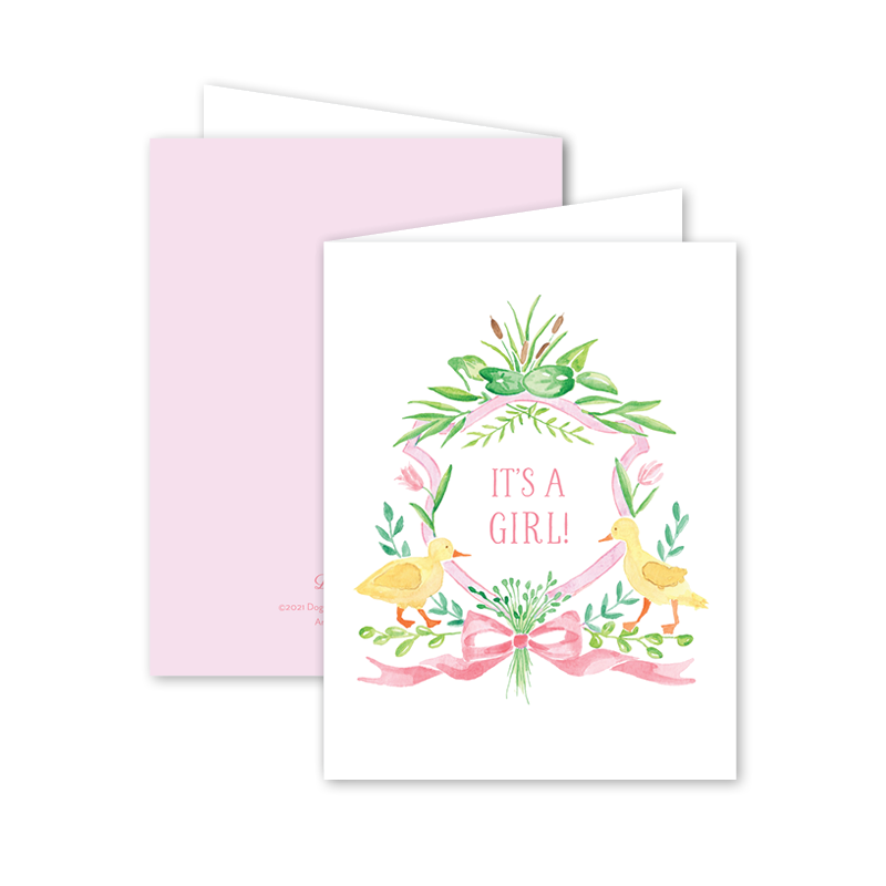 Little Duckling Pink Card: Single Card