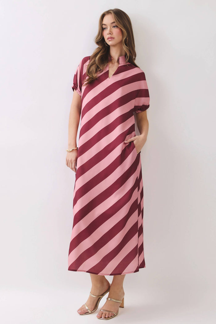 Berry Bliss Stripe Dress