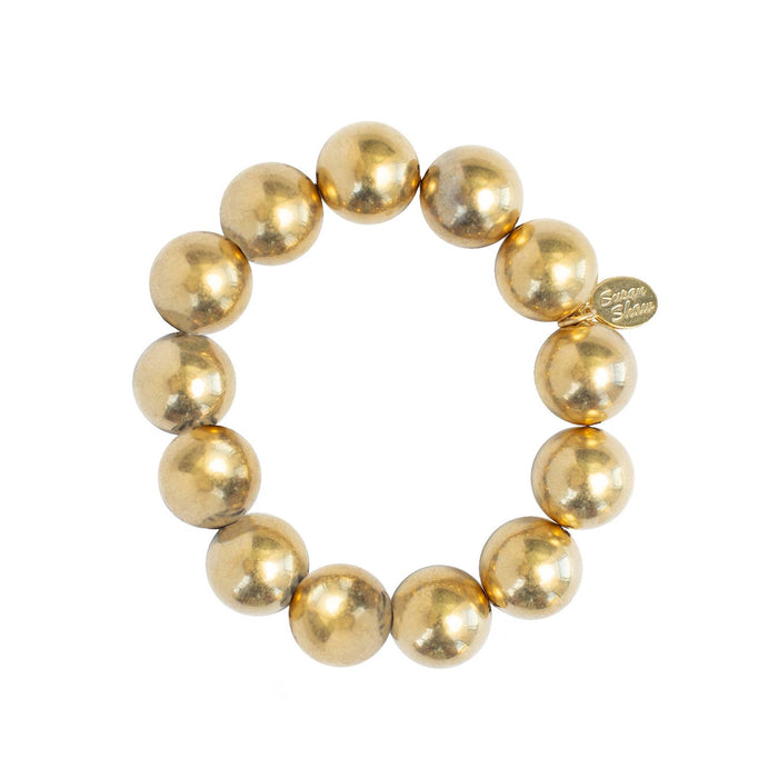 Gold Bead Stretch Bracelet