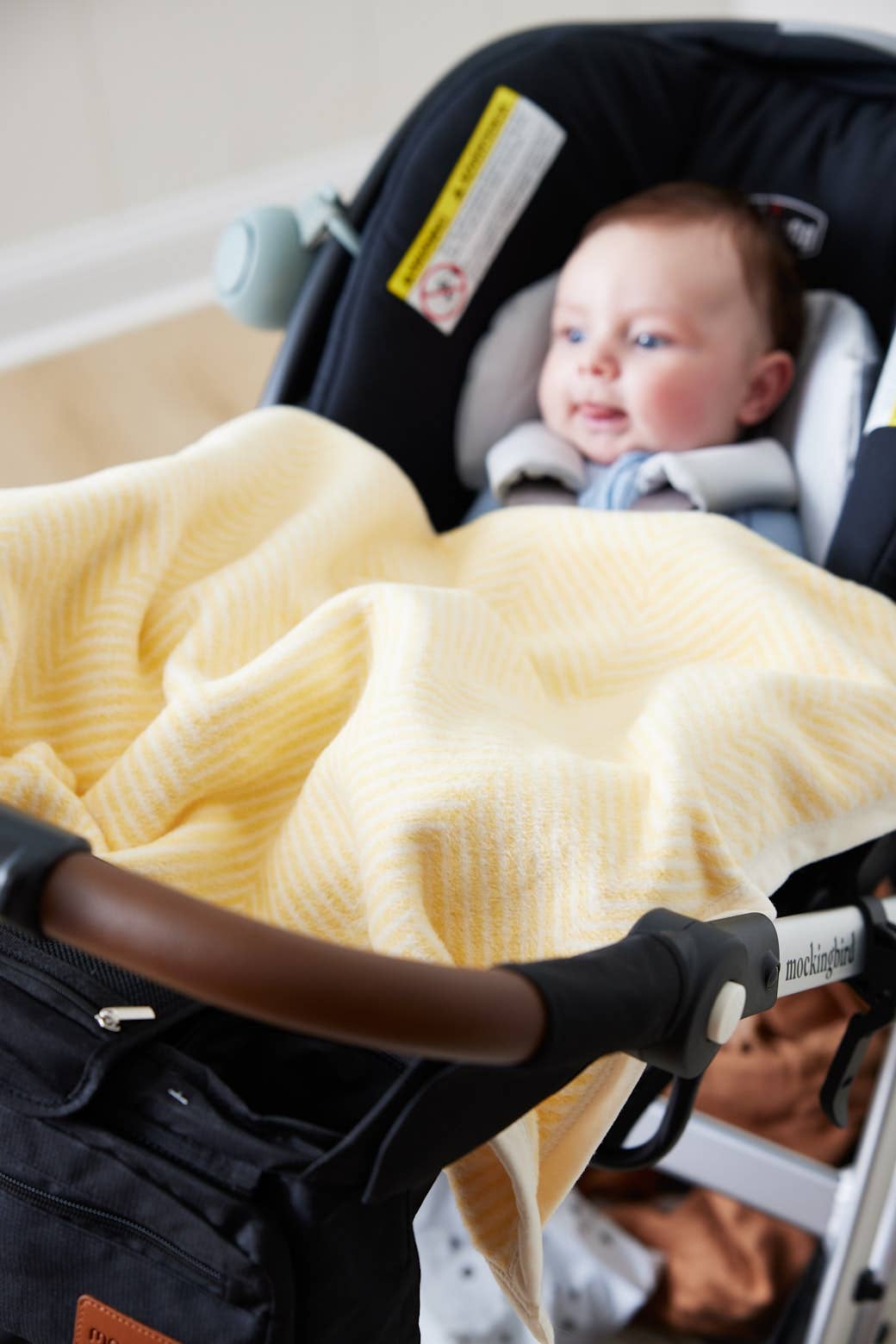 Mini Harborview Herringbone Butter Yellow Chappy Wrap