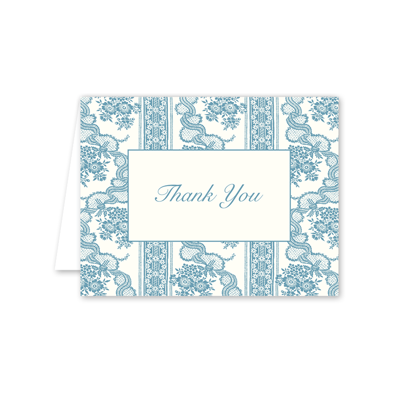 Raleigh Floral Thank You: Single Card