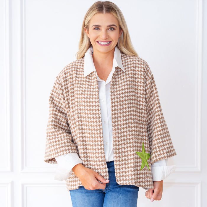 Camel Herringbone Jacket