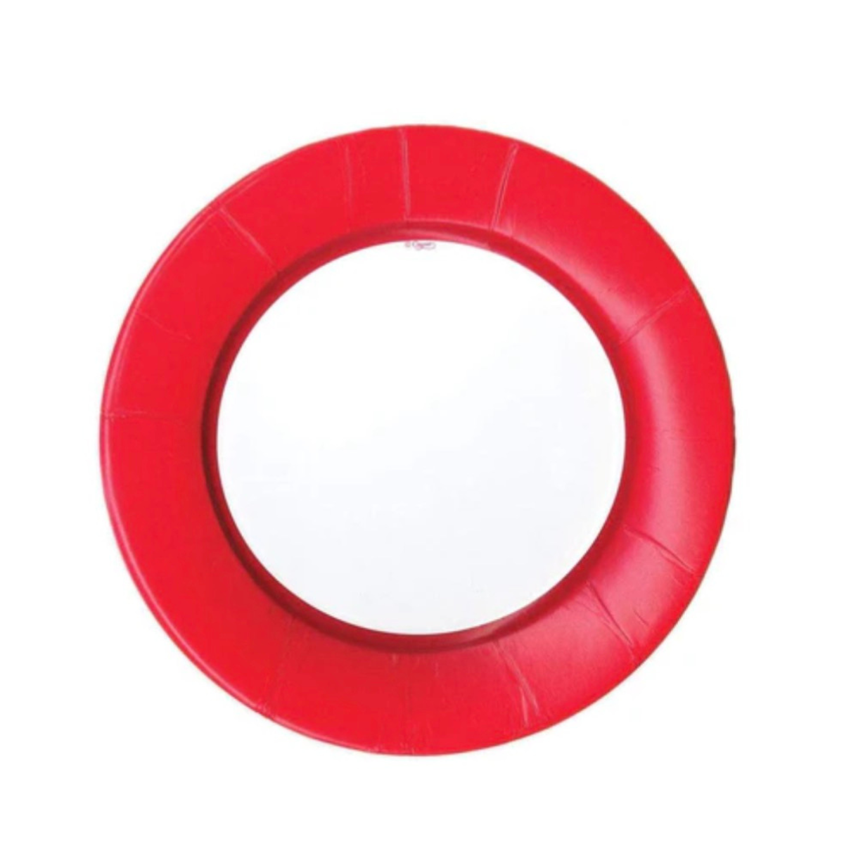 Linen Red Dinner Plates- 8 per package