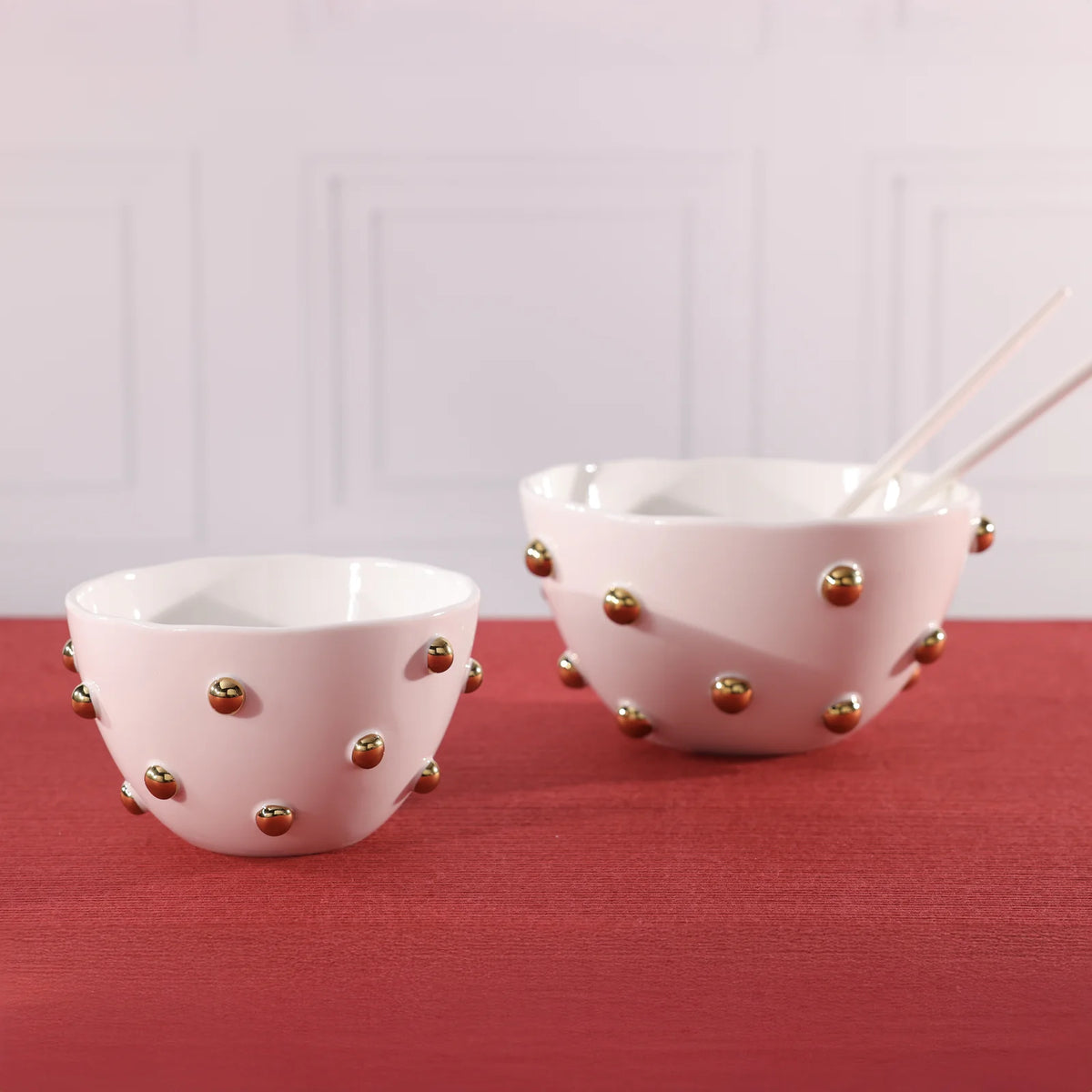 Celestial Gold Hobnail Bowl
