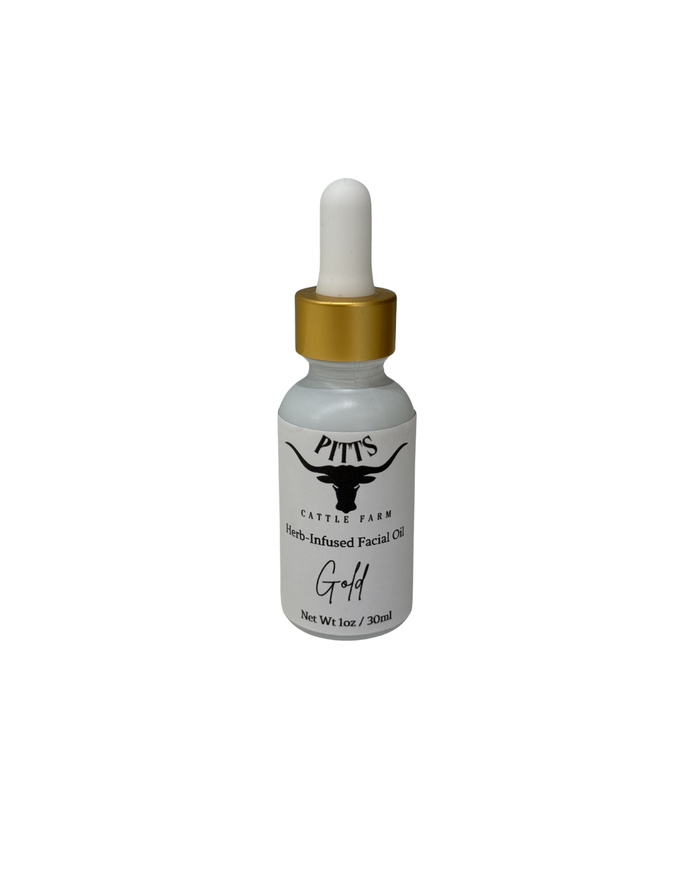 Pitts Cattle Farm GOLD-Herb Infused Facial Oil