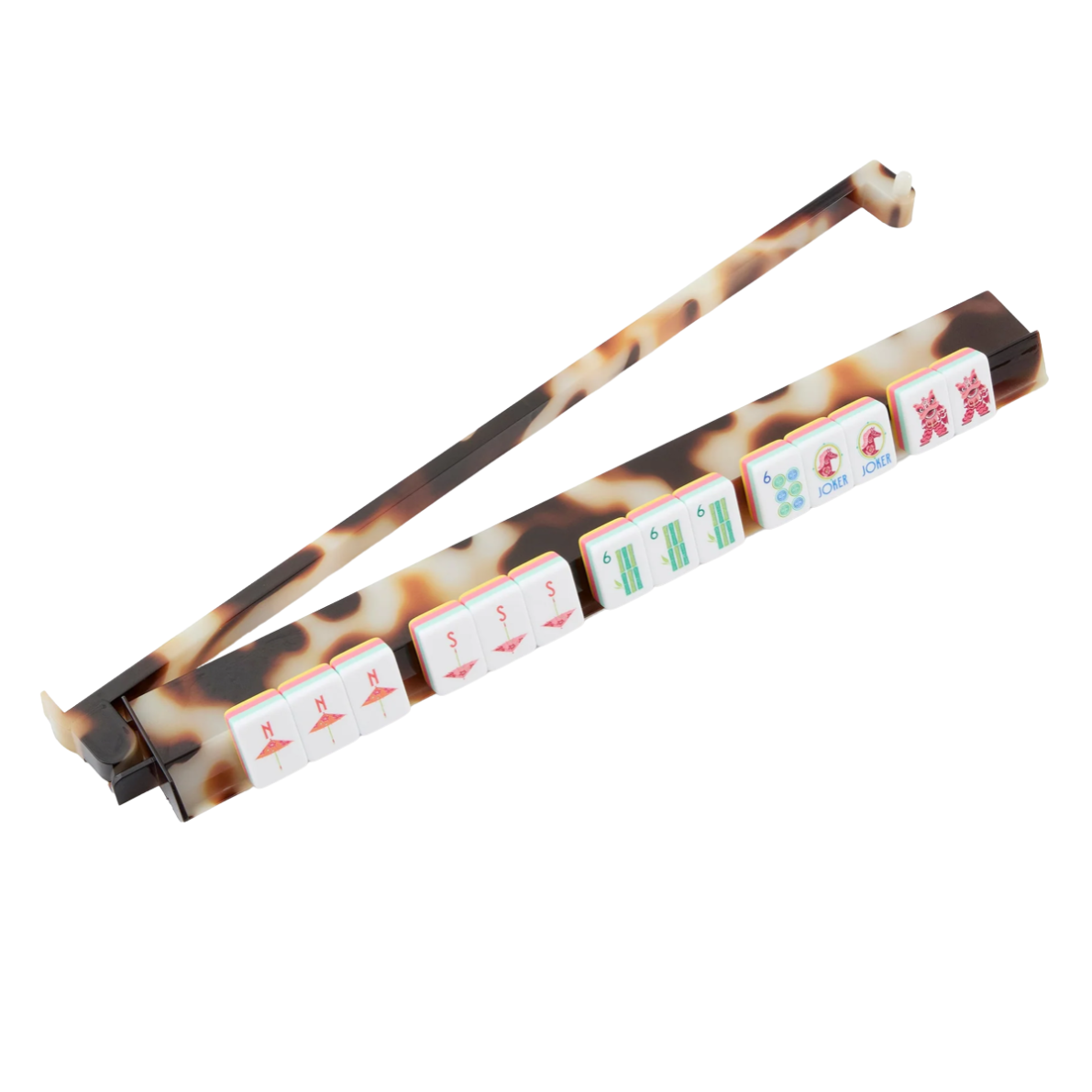 Blond Tortoise Rack and Pusher Set