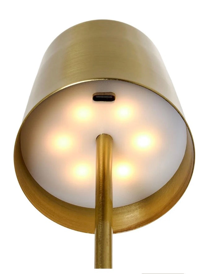 Mini Gold Cordless LED Lamp in Gift Box