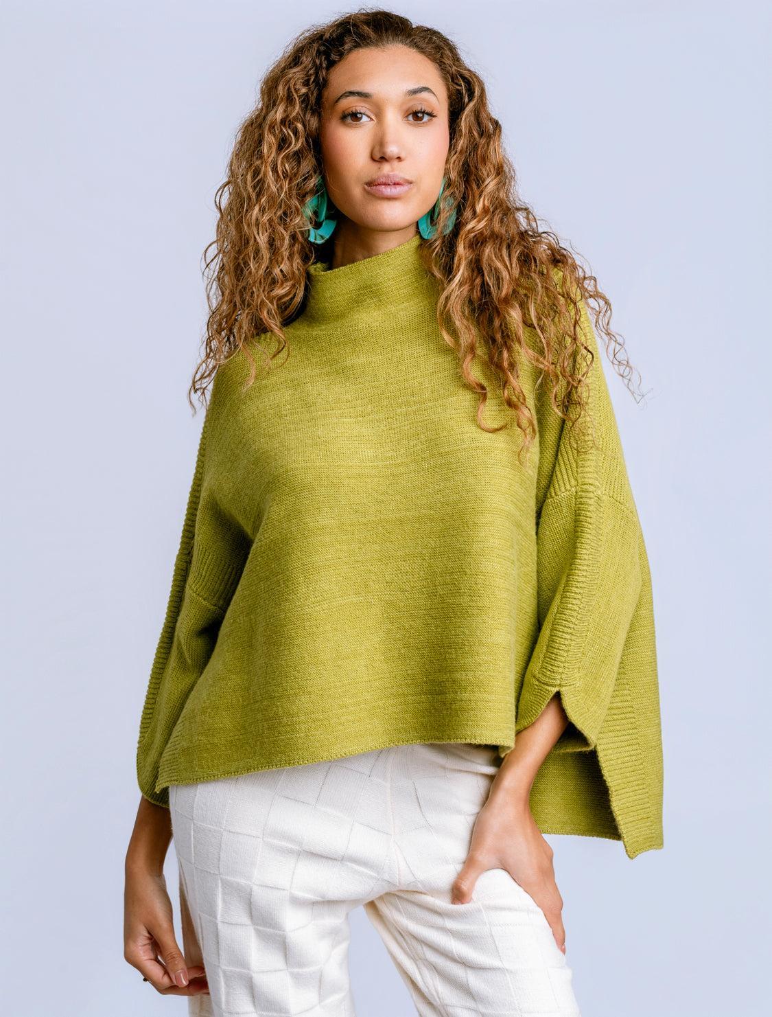 Green Tea Boho Sweater
