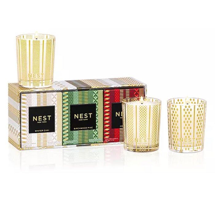 Holiday Votive Candle Trio Set