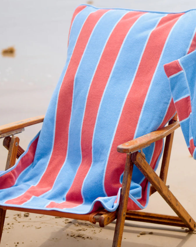 Weezie Riviera Stripe Beach Chair Cover