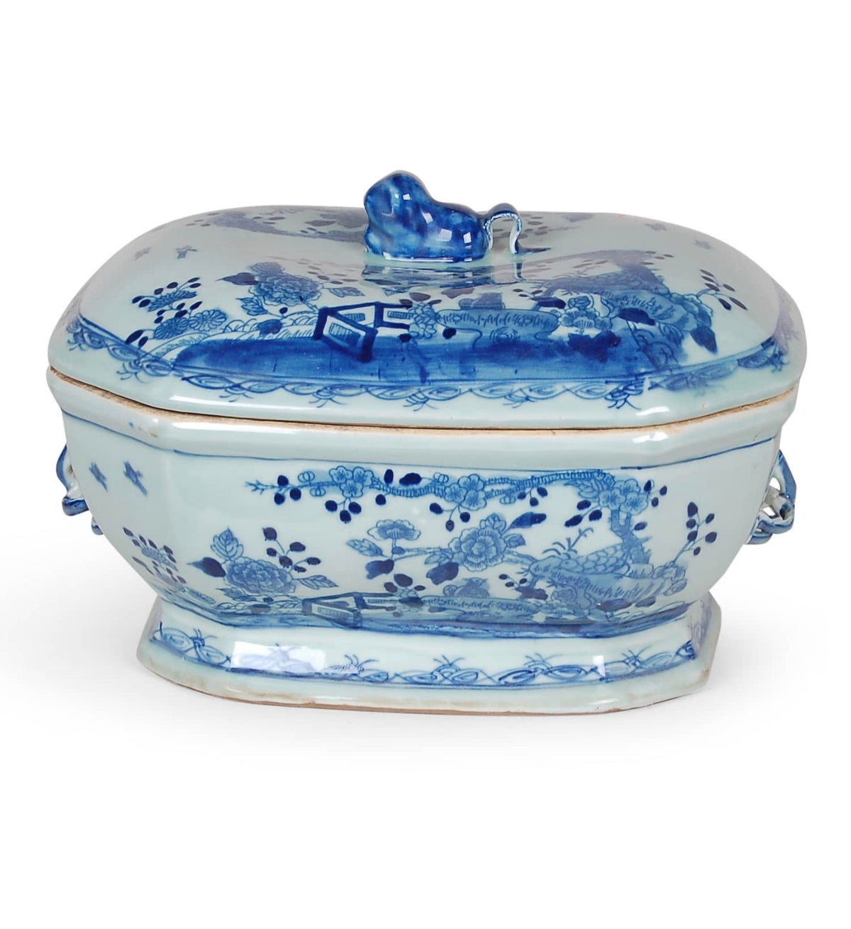 13” Blue and White Tureen