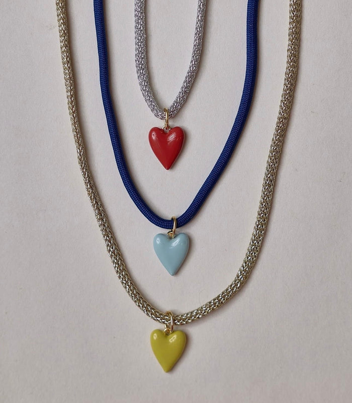 HART Enamel Heart Cord Necklace