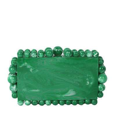 Marbled Emerald Bauble Clutch